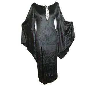 Leg Avenue Velvet Goth Witch Stretchy Velvet Dress Retired  NOS NWT